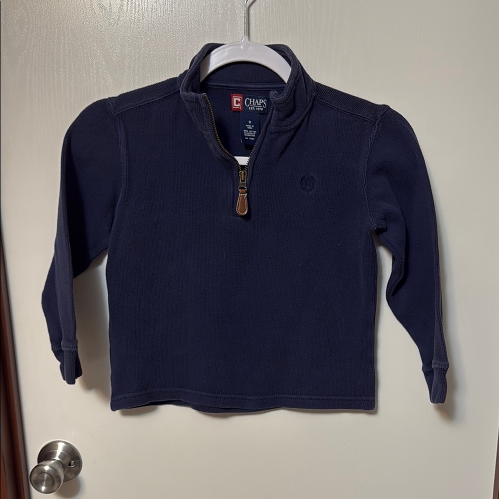 Chaps Navy Kids Pullover Size 6